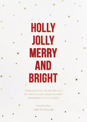 Holly Night - Holiday Party Invitation by Sugar Paper