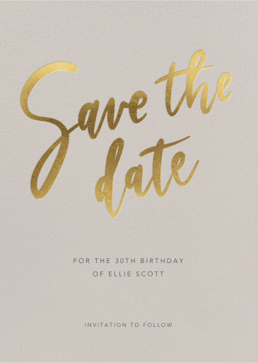 Bold Brushstroke - Save the Date by Sugar Paper