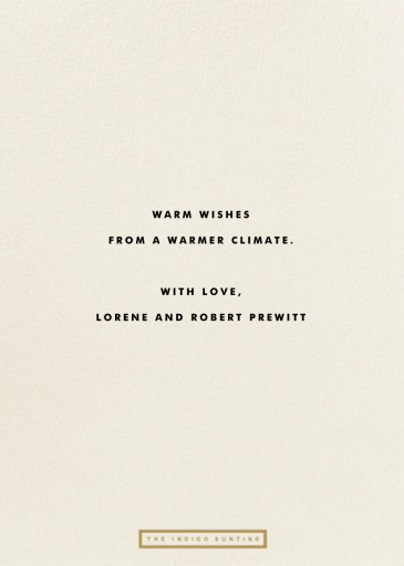 Peace and Love Dove - Greeting Card by The Indigo Bunting - Back