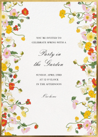 Wild Petals - Spring Party Invitation by Oscar de la Renta