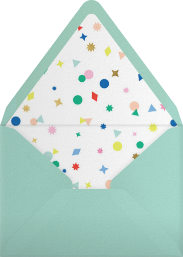 Star, Circle, and Triangle Confetti - Meri Meri Envelope