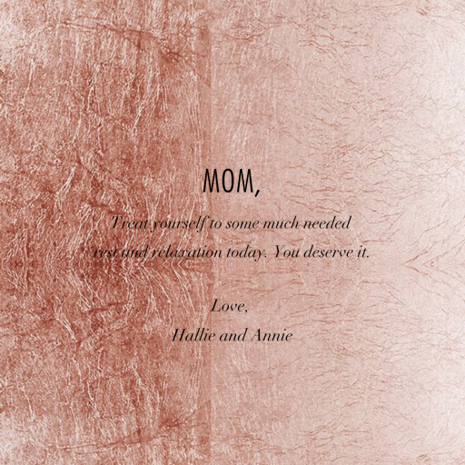 Floret (Photo) - Mother's Day Card by Kelly Wearstler - Back