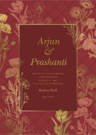 Currant Red - Wedding Invitation by Sketch Design Studio