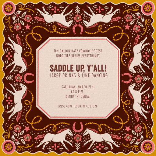 Western Ponies - Invitation by Hello!Lucky