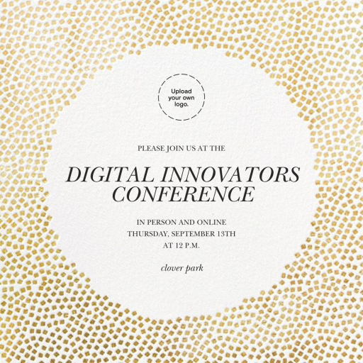 Metallic Confetti - Conference Invitation by Kelly Wearstler