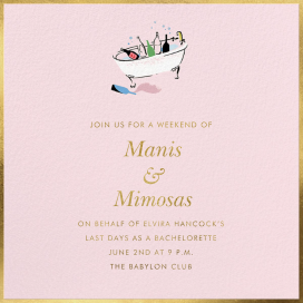 Bath Bar - Bachelorette Party Invitation by kate spade new york