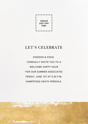 Simple Brushstroke - Launch Party Invitation by Sugar Paper