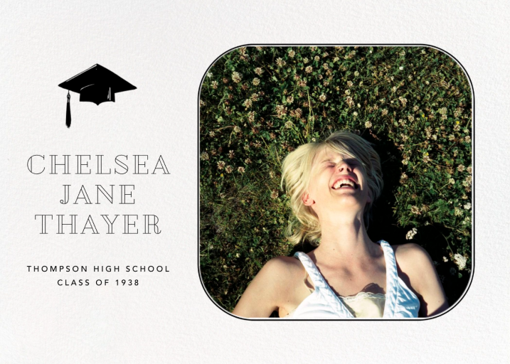 Rounded Corners - Graduation Announcement by Paperless Post