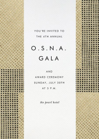 Juxtapose - Gala Invitation by Kelly Wearstler