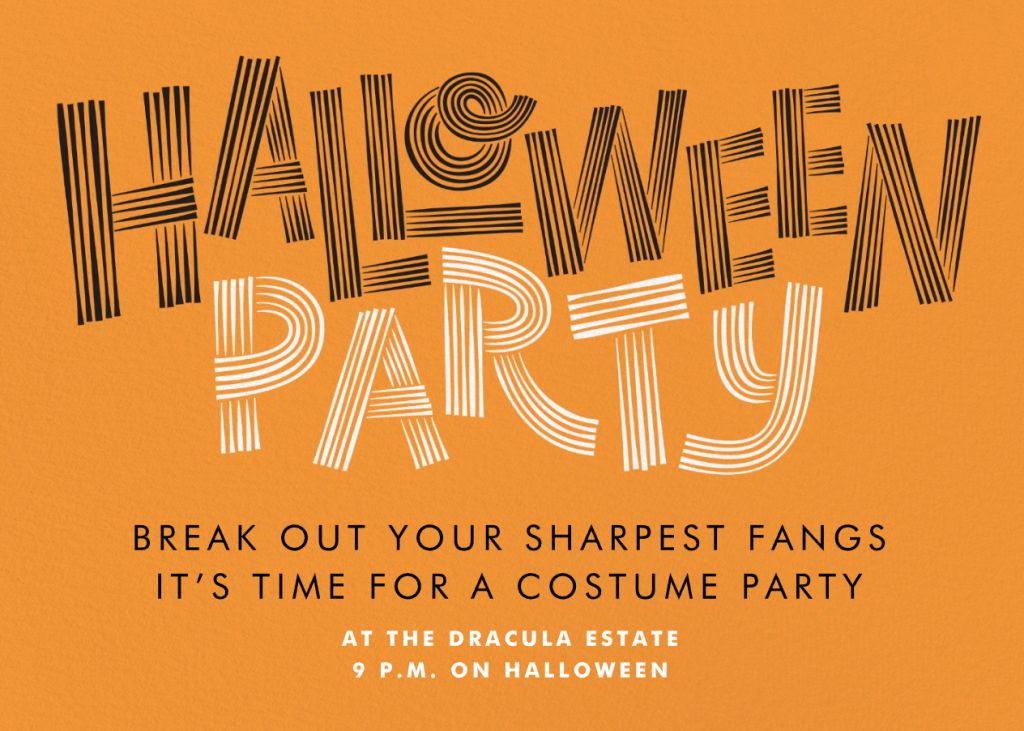 Spooky Strokes - Halloween Invitation | Send online instantly | RSVP ...