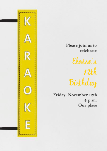 My Turn - Birthday Invitation by Mr. Boddington's Studio