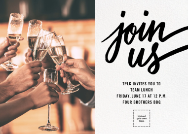 Horizontal Split Photo - Dining & Drinks Invitation by Paperless Post