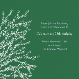 Forsythia Branch - Birthday Invitation by Paperless Post