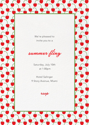 Cherries - Party Invitation by Paperless Post