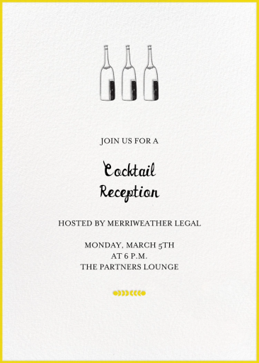 Bubbly for All - Cocktail Party Invitation by Mr. Boddington's Studio