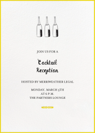 Bubbly for All - Cocktail Party Invitation by Mr. Boddington's Studio