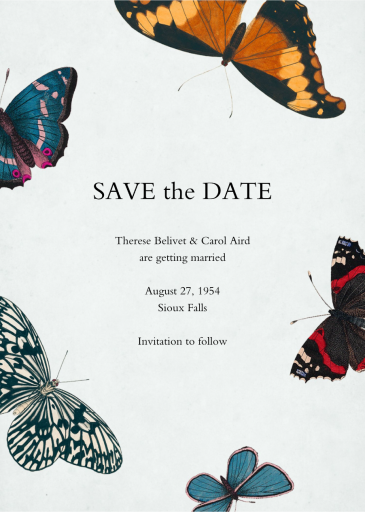 Lepidoptera (Save the Date) by John Derian