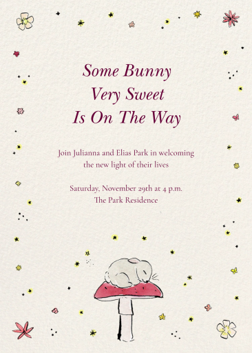 Mushroom Nap - Baby Shower Invitation by Kirby x Art