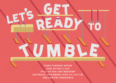 Let's Get Ready to Tumble - Birthday Invitation by Paperless Post