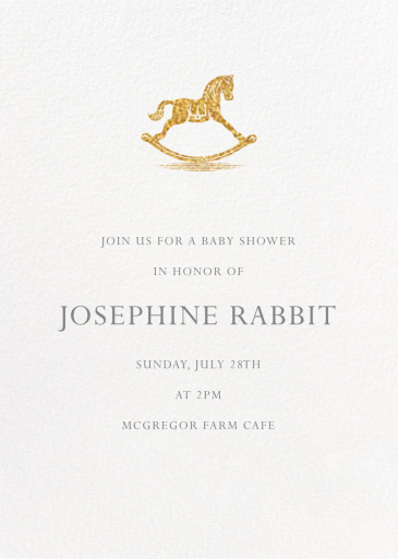 Rocking Horse - Celebration Invitation by Paperless Post