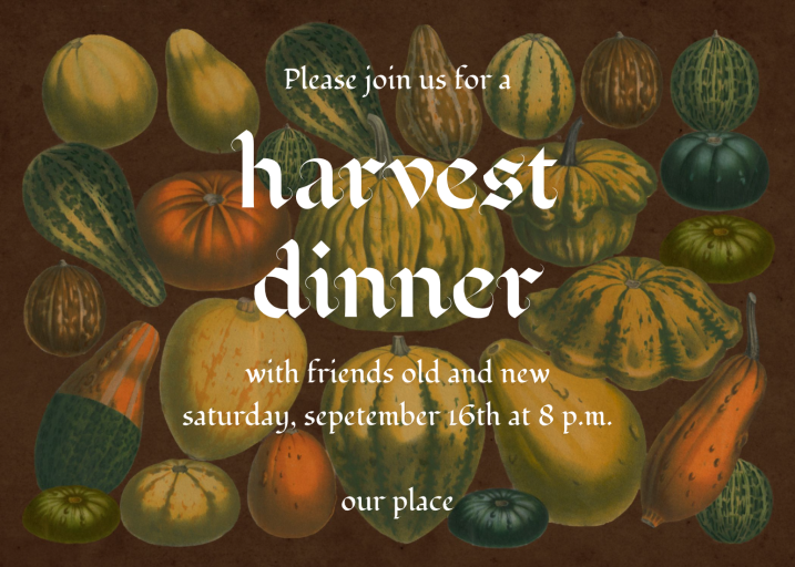 Autumn Bounty - Fall Party Invitation by John Derian