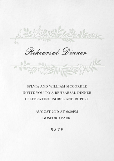 Good Vines - Rehearsal Dinner Invitation by Paperless Post