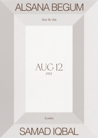 Geometric Frame - Save the Date by Both