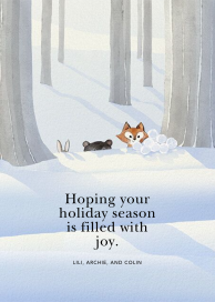 Snowball Team - Greeting Card by Felix Doolittle