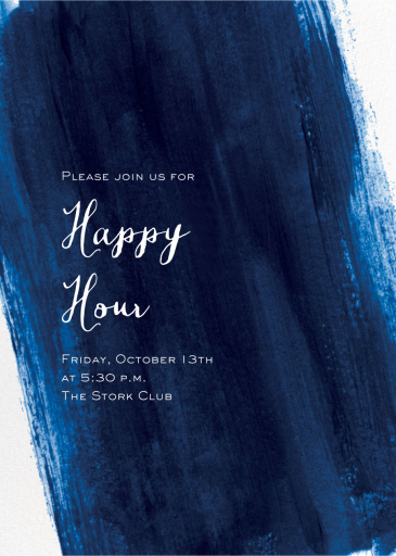 Sapphire - Happy Hour Invitation by Paper Source