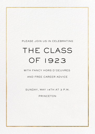 Deco Degree (Photo) - Invitation by Paperless Post - Back