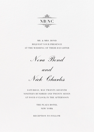 Cheverny - Invitation by Crane & Co.