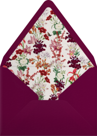 Fall Botanical Illustration Invitation Envelope