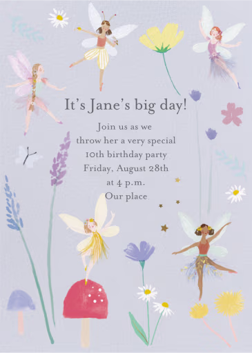 Fairy Enchanted Forest - Birthday Invitation by Meri Meri