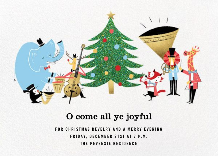 Strike up the Band - Christmas Party Invitation by Paperless Post