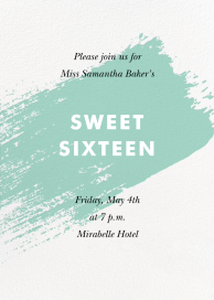 Modern Brushstroke - Birthday Invitation by Paperless Post