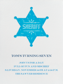 Sheriff Badge by Paperless Post