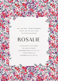 Wiltshire Berry - Bar & Bat Mitzvah Invitation by Liberty