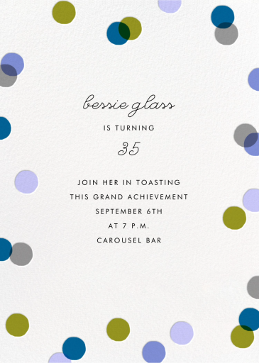 Carnaby (alto) - Invitación de cumpleaños de Paperless Post