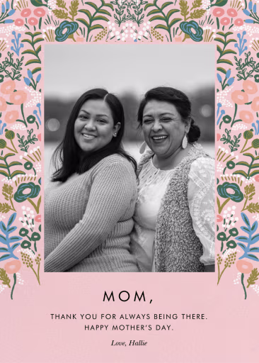 Floral Tapestry Photo - Mother's Day Card by Rifle Paper Co.