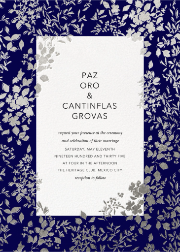 Richmond Park (Invitation) - Wedding Invitation by Oscar de la Renta