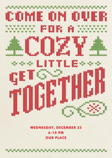 Cozy Get Together - Invitation by Crate & Barrel