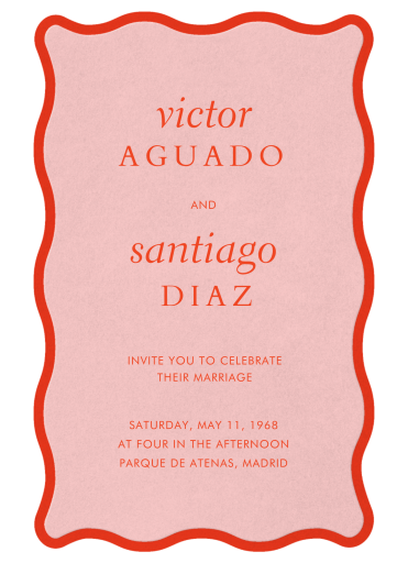 Rippled Trim - Wedding Invitation by Paperless Post