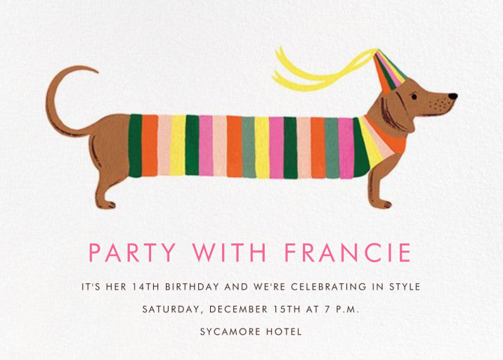 Party Pup - Birthday Invitation by Rifle Paper Co.