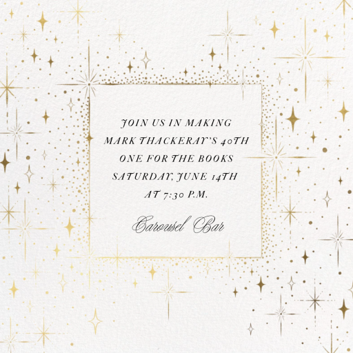 Twinkling Stars - Birthday Invitation by Paperless Post