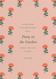 Dianthus Floral - Spring Party Invitation by Rifle Paper Co.