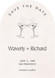 Fizzy Toast - Save the Date by Paperless Post