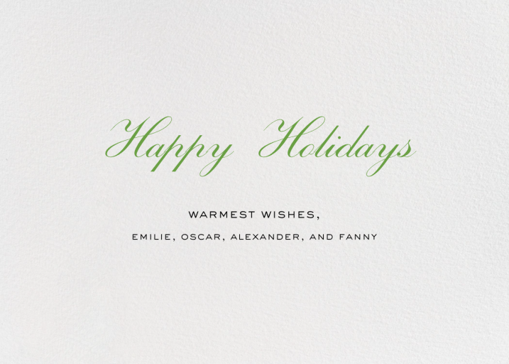 Confetti Branches (Photo) - Christmas Card by kate spade new york - Back