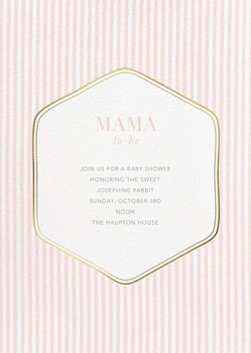 Seersucker Scrim - Baby Shower Invitation by Sugar Paper