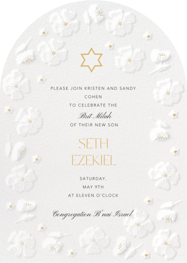Ethereal Garden - Bris/Baby Naming Invitation by Paperless Post