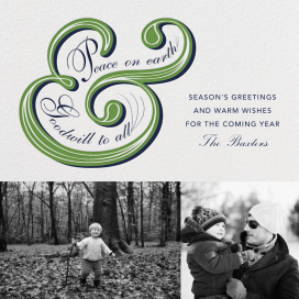 Ampersand Tidings - Holiday Card by Paperless Post